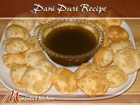 Pani Puri Recipe by Manjula, Indian Vegetarian Cooking