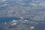 Aerial photograph of New Haven,New Haven has a long tradition of urban planning and a purposeful design for the city's layout.