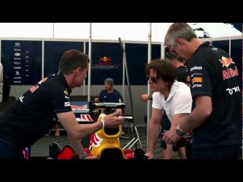 Tom Cruise test drives Red Bull Racing F1 car