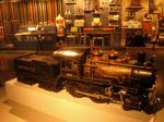 Model steam locomotive with coal tender, circa 1915. Exhibit in the Senator John Heinz History Center, 1212 Smallman Street, Pittsburgh, Pennsylvania, USA.