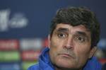 Tottenham Hotspurs' coach Juande Ramos speaks during a press conference at Constant Van Den Stock Stadium, Brussels, Wednesday Dec. 5, 2007, ahead of their UEFA Cup group G soccer match against RSC Anderlecht Thursday.