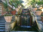 'Water stair' fountain in the garden at Villa Vizcaya, 3251 South Miami Avenue, Coconut Grove, Miami, Florida, USA.