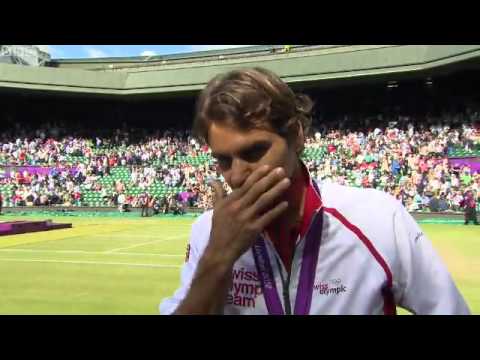 Roger Federer intervew after losing against Andy Murray For goldmedal at olympic london 2012