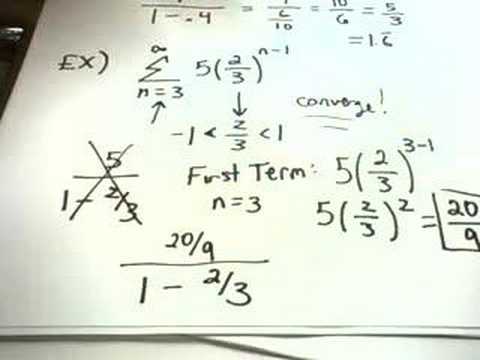 Geometric Series and the Test for Divergence - Part 1