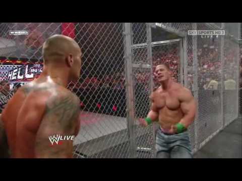 WWE RAW - John Cena vs Randy Orton - Gauntlet Match Hell in a Cell.