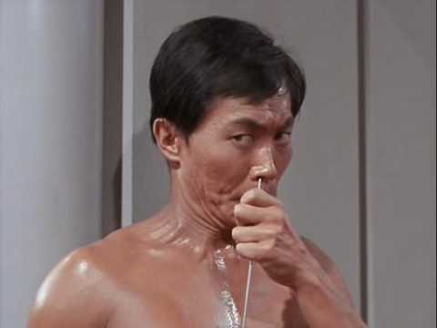 Star Trek TOS Sulu thinks he's a swashbuckler