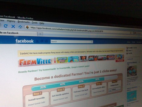 Facebook FarmVille - Social network game