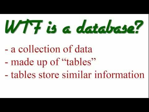 MySQL Database Tutorial - 1 - Introduction to Databases