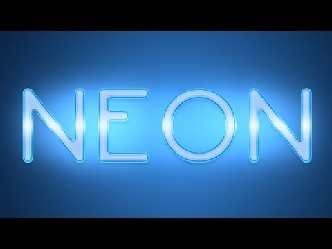 Photoshop: Neon Text Effect