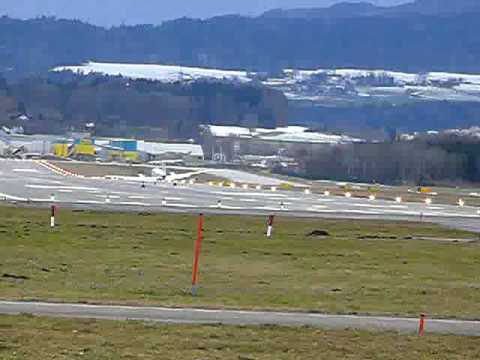 Crosswind Approaches into Zurich Airport