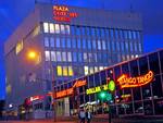 Part of Plaza Côte-des-Neiges in Montreal, as seen at night. The Plaza Côte-des-Neiges is a mid-size two stories mall located in the Côte-des-Neiges–Notre-Dame-de-Grâce borough of Montreal, Quebec, Canada and constructed in 1968.