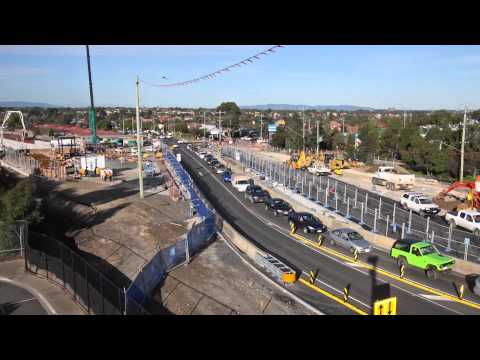 Epping railway station timelapse to August 2011