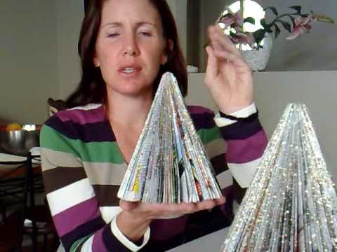 Christmas Craft - Magazine Christmas Tree