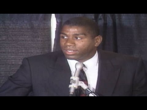 Magic Johnson HIV announcement Part 1