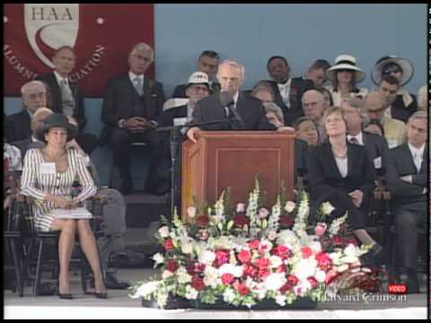 Former Supreme Court Justice David Souter's Commencement Remarks