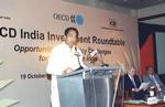 The Union Minister for Commerce and Industry Shri Kamal Nath speaking at the inauguration of the India Investment Roundtable, organised by the Ministry of Commerce & Industry, OECD International Committee and the Confederation of Indian Industry (CII) in