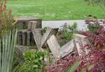 Photograph of stones used to make a library reading patio at Golden Gate Park's Strybing Arboretum in San Francisco, California, March 22, 2011