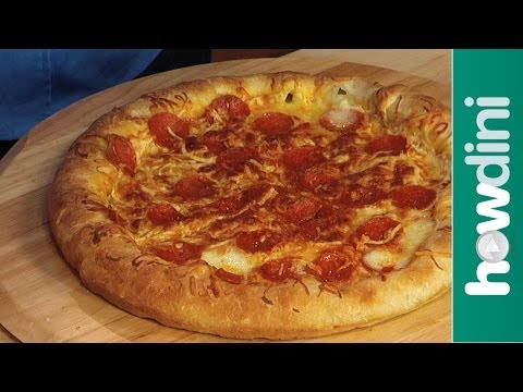 Pizza recipe - How to make stuffed crust pizza