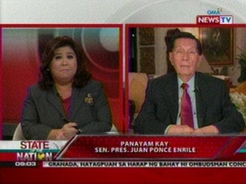 SONA: Panayam kay Sen. Pres. Juan Ponce Enrile