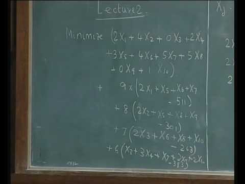 Lec-2 Linear Programming Formulations (Contd...)