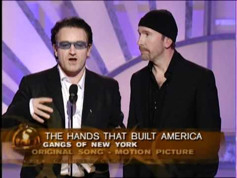 U2 Wins Best Original Song - Golden Globes 2003