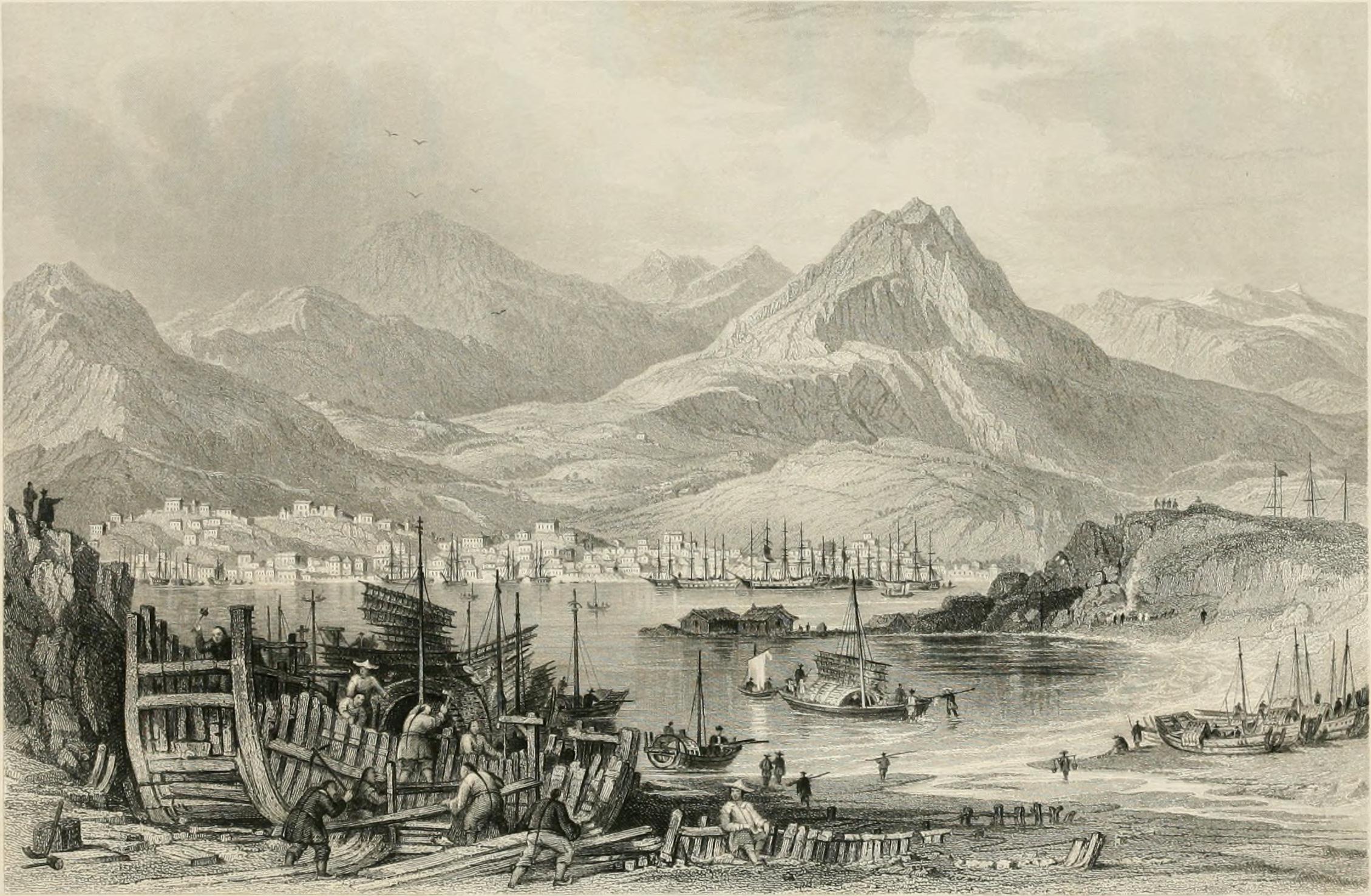 Engraving of Hong Kong Island