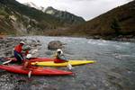 Sportsmen from Jammu and Kashmir compete in a kayaking and canoeing championship on September 29, 2012 in Sonamarg, Kashmir, India. For the first time in the valley of Kashmir the three-day Indian National White Water Slalom Kayaking and Canoeing Championship began today at the hilly resort of Sonamarg. The Kashmir government has been focusing on adventure tourism, particularly since the mass uprising in 2010. The government is hoping the initiative will help bring peace to the region and has be