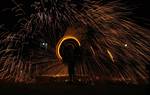 A Palestinian boys play with fire crackers as they celebrate the beginning of Ramadan, a holy month of dawn-to-dusk fasting, festivities and abstinence in Rafah, southern Gaza Strip on July 18, 2012. The Muslim holy month of Ramadan begins Friday 20 July or Saturday 21 July, is traditionally determined by the sighting of a new crescent moon, often dividing rival Islamic countries and sects over the exact date.Photo by Ahmed Deeb / WN