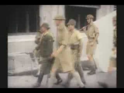 WW II SINGAPORE FALLS 3 of 3 1942 RARE COLOR FILM