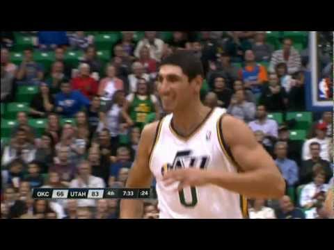 Enes Kanter Duunks Over Cole Aldrich