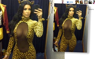 Check Out Kim Kardashian's Sexy Halloween Costume