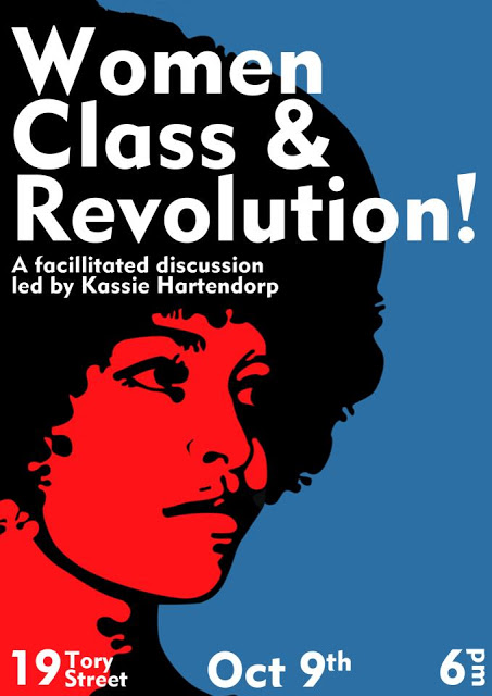 poster for Women, Class and Revolution event