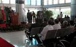 President Benigno S. Aquino III delivers his departure statement during the send-off ceremony at the Ninoy Aquino International Airport (NAIA) Terminal II to join fellow world leaders attending the 20th Asia-Pacific Economic Cooperation (APEC) Leaders' Summit in Russky Island, Vladivostok, Russia on Friday (September 07, 2012). This year’s APEC summit theme: