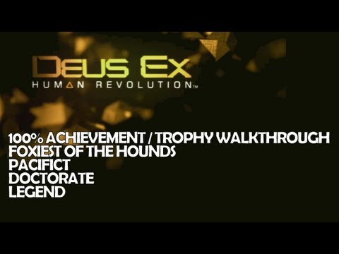 Deus Ex - Part 1 - Prologue - Legend / Doctorate / Pacifist / Foxiest Full Walkthrough