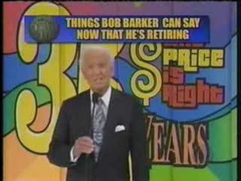 Top 10 Things Bob Barker Can Say Now That He's Retired