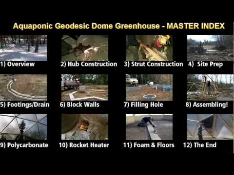 Aquaponic Greenhouse Geodesic Dome - MASTER INDEX