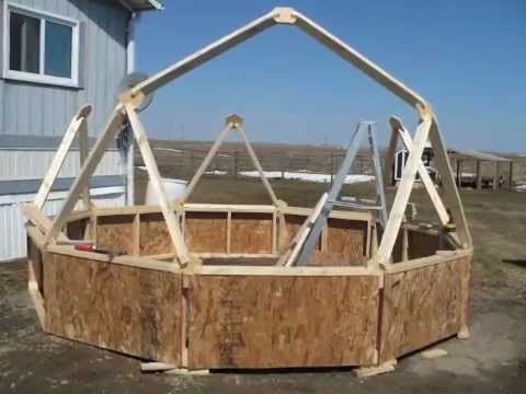 DIY Building a Geodesic Dome Greenhouse Homemade