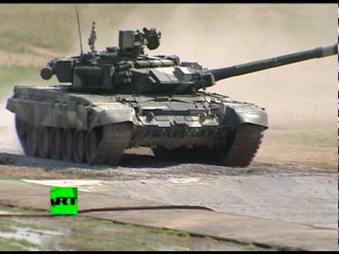 Stunning T-90 'Flying Tanks' performance