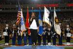 Jennifer Hudson sings national anthem at Super Bowl 43