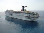 Carnival Ecstasy departing Puerta Maya Pier in Cozumel Cruise Lines is a British-American owned cruise line, based in Doral, Florida, a suburb of Miami in the United States.