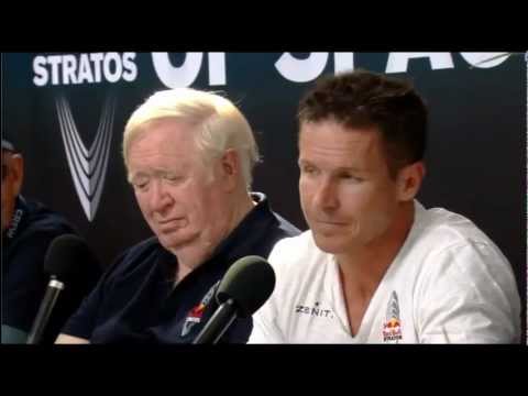 Red Bull Stratos Post Jump Press Conference with Felix Baumgartner