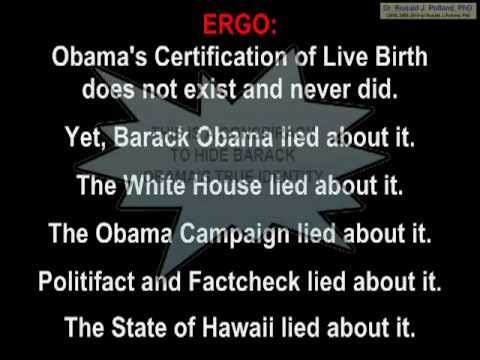 OBAMA & THE WHITE HOUSE EXPOSE THE CONSPIRACY TO HIDE HIS IDENTITY