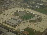 Tully Stadium, viewed by air. In 2001 SBISD had 32,000 students. SBISD's student body was 48% Hispanic, 39% White, 7% Asian, and 6% African American.