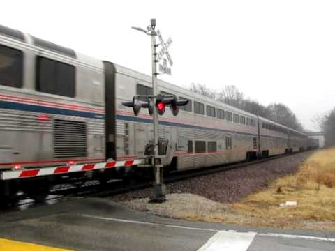 Very Rare: Amtrak Detour with Two Anniversary Units