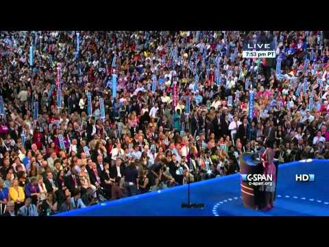 Michelle Obama speaks at the 2012 DNC (C-SPAN) - Full Speech