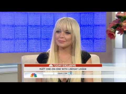 Lindsay Lohan on Late Night w/Matt Lauer 'I am clean and sober now'