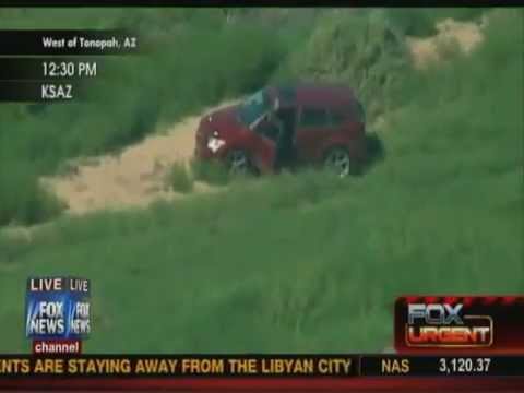 Fox News Car chase in Phoenix/Tonopah AZ ends in suicide 28 sept 2012. * WARNING * GRAPHIC