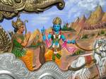 Krishna narrating the Gita to Arjuna. The Bhagavad Gita ('Song of the Lord'), uses the term 