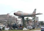 Argentine Air Force F-86F Sabre C-104 (c/n 191-842) at Malvinas War Monument in Lanus, Buenos Aires, Argentina, 2009