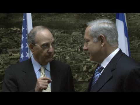 Special Envoy George Mitchell with Israeli Prime Minister Benyamin Netanyahu